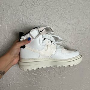 Nike high top shoes with buckle